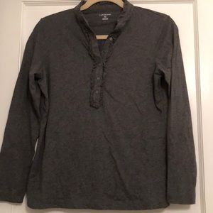 Lands End Grey long sleeve shirt